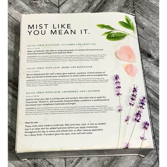 Mario Badescu Spritz Mist Glow 3x Set Facial Spray Hydrating Refreshing Soothing - Picture 5 of 6